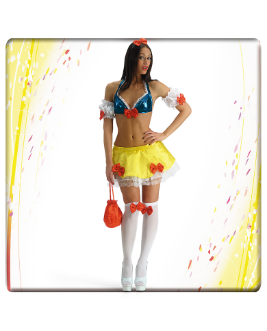 COSTUME BIANCANEVE TG.M IN BUSTA COSTUME BIANCANEVE TG.M IN BUSTA